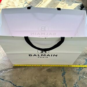 🔥BALMAIN NEW GIGANTIC NEW AUTHENTIC GIFT/SHOPPING/PAPER/ TOTE BAG